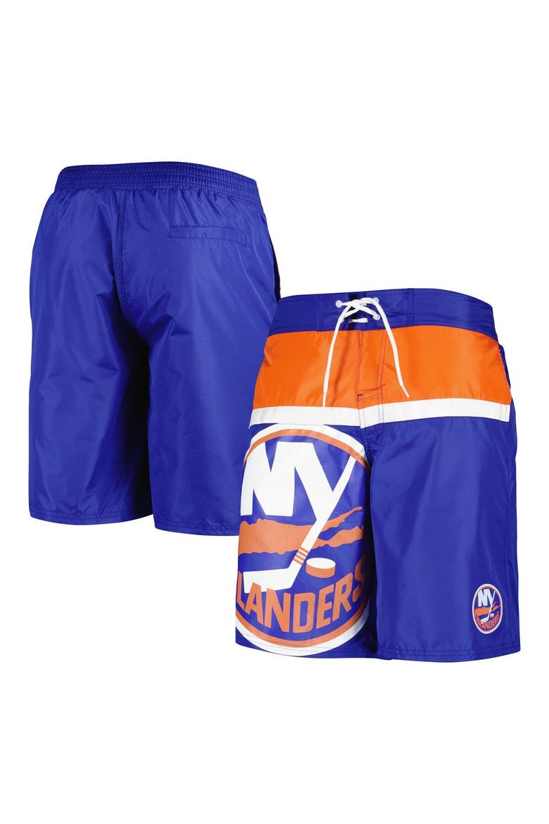 Men's Starter Royal New York Islanders Sea Wind Swim Trunks, Main, color, Royal
