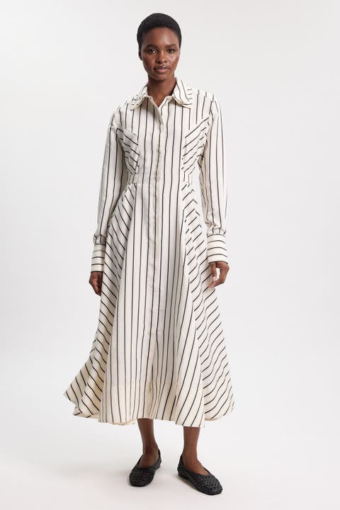 Stripe Midi Dress