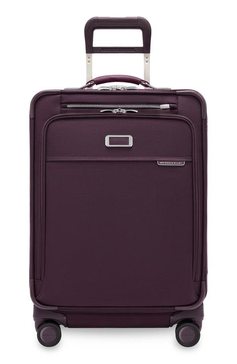 Baseline 24-Inch Checked Expandable Spinner Suitcase