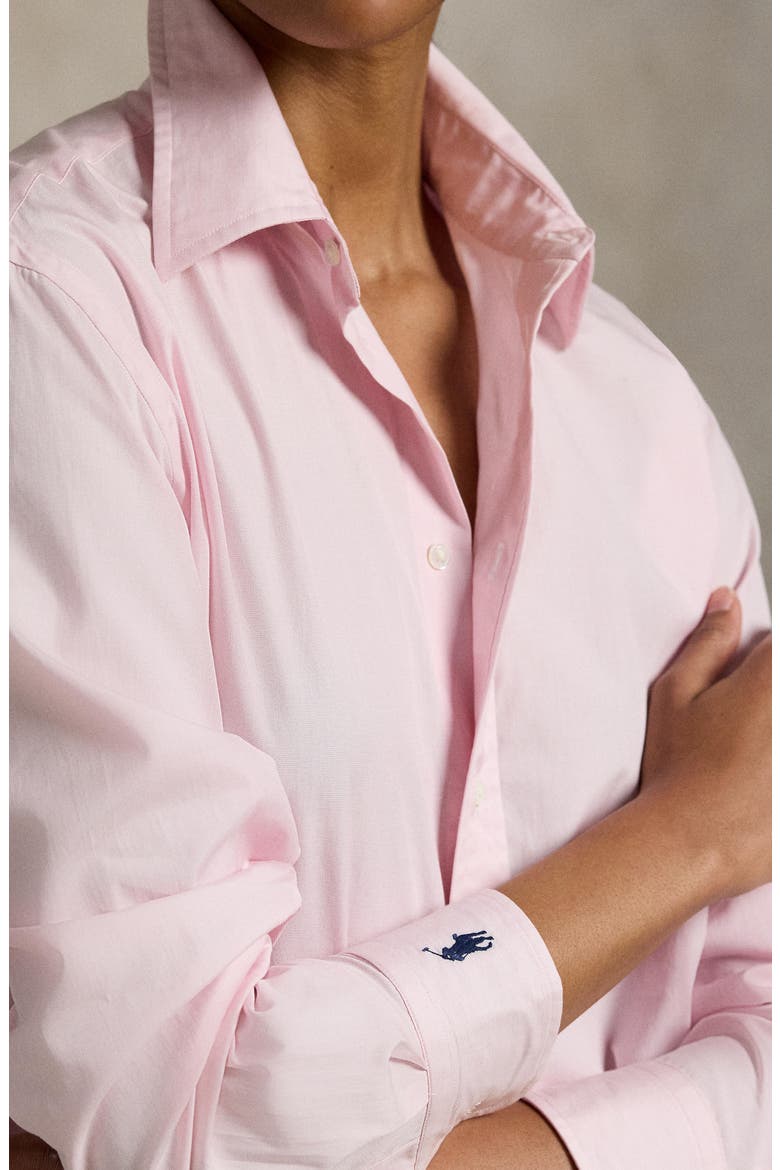 End-On-End Oversize Fit Cotton Shirt, Alternate, color, SURFSIDE ROSE