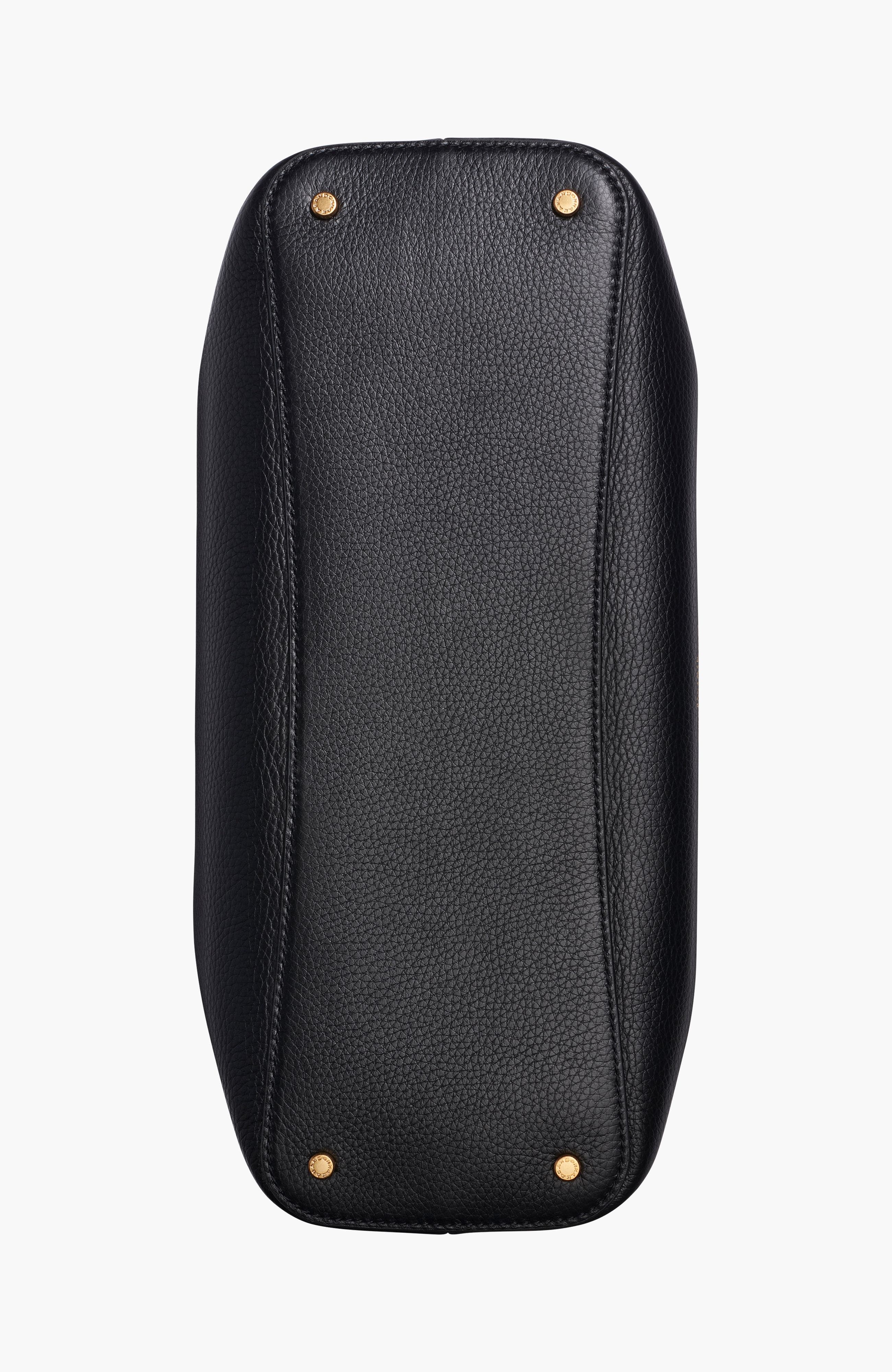 Donna Karan New York Satin Leather Satchel, Alternate, color, Black/Gold