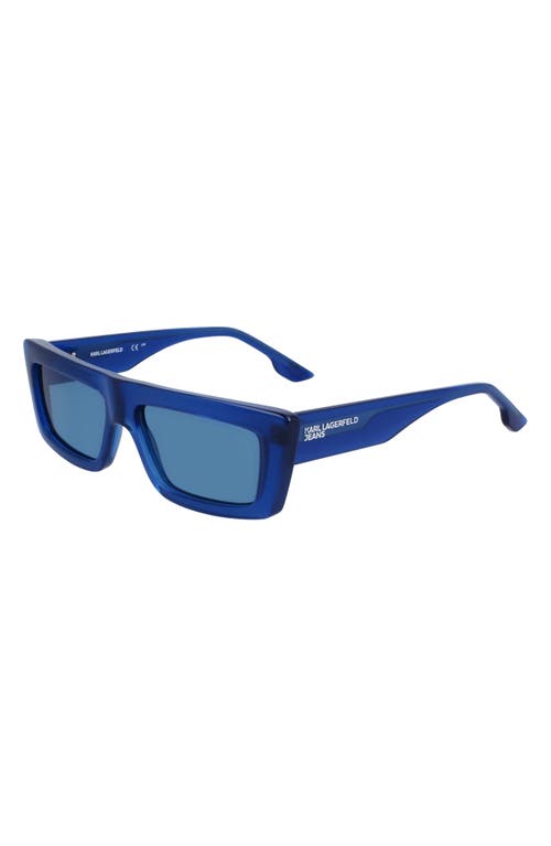 Karl Lagerfeld 56mm Rectangular Sunglasses