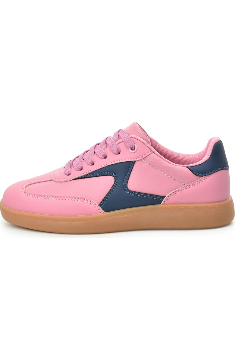 Nicole Miller Colorblock Low Top Sneaker, Alternate, color, Pink Navy