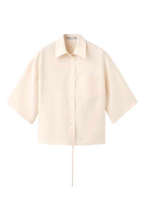 Oversize Button-Up Shirt