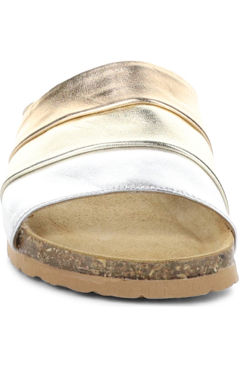 Bos. & Co. Libby Platform Wedge Slide Sandal, Alternate, color, Pearl Combo