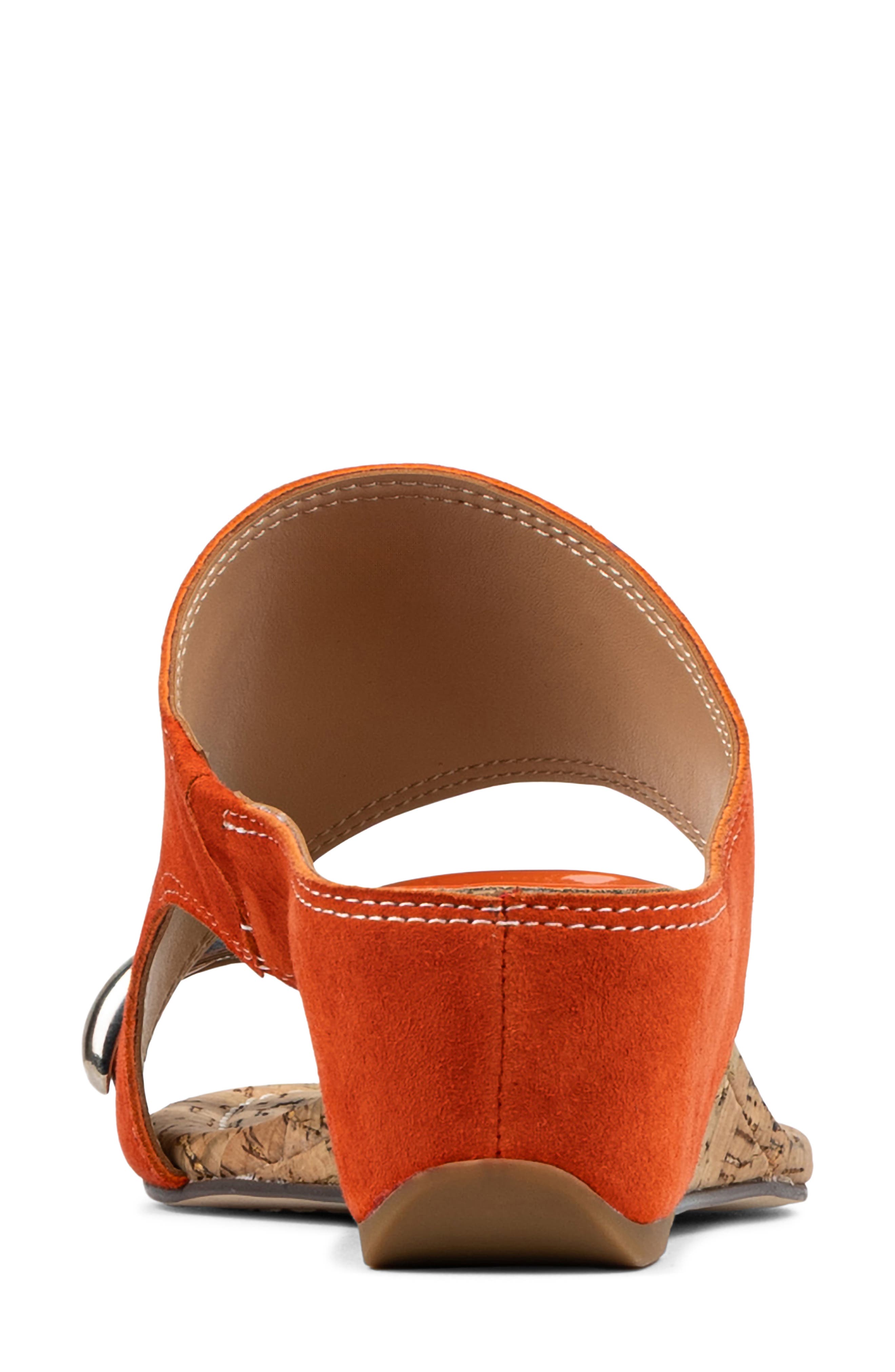 Vesna Toe Loop Wedge Sandal, Alternate, color, PERSIMMON