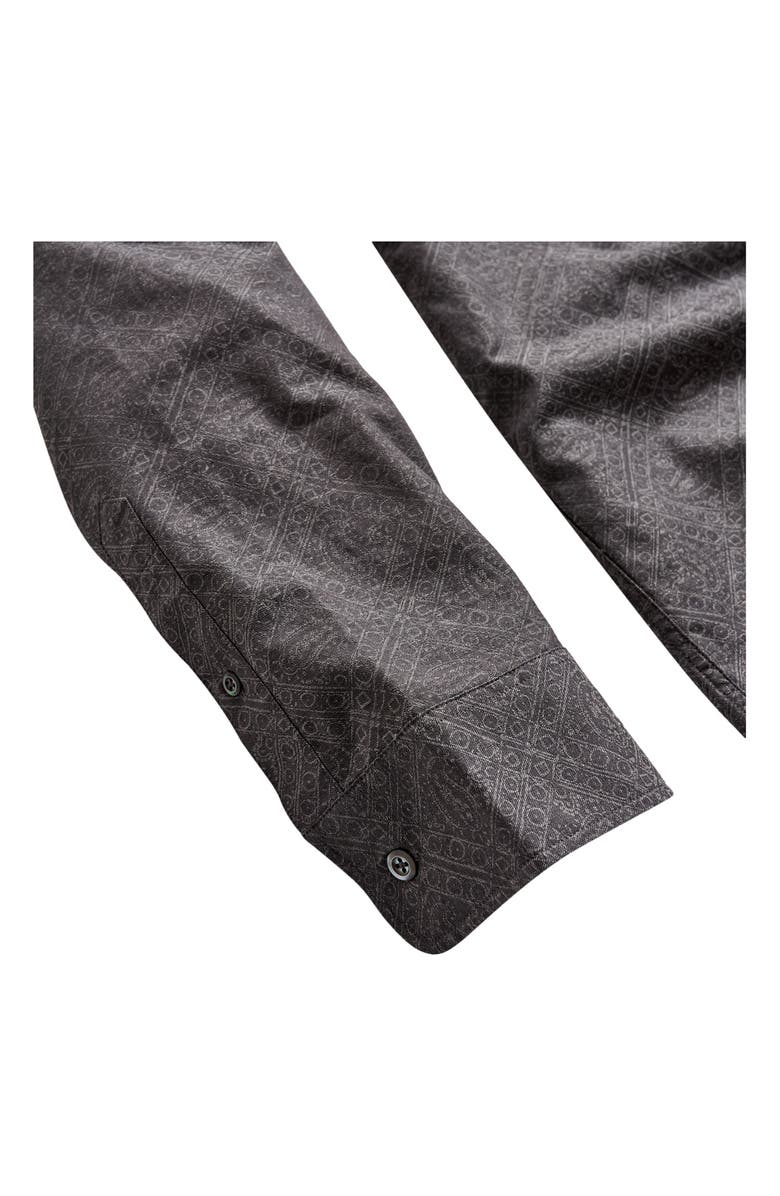 Billy Reid Cedar Paisley Mélange Button-Up Shirt, Alternate, color, 