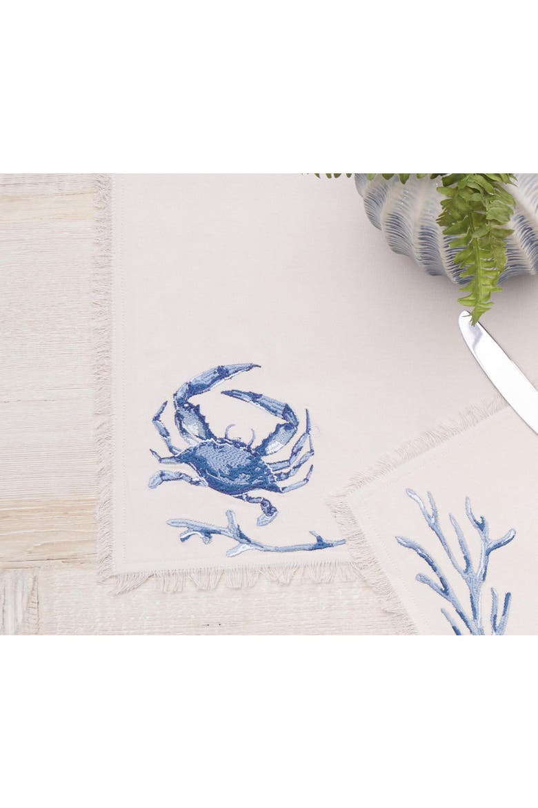 Blue Coral Bay Table Runner 14" x 72", Alternate, color, Beige