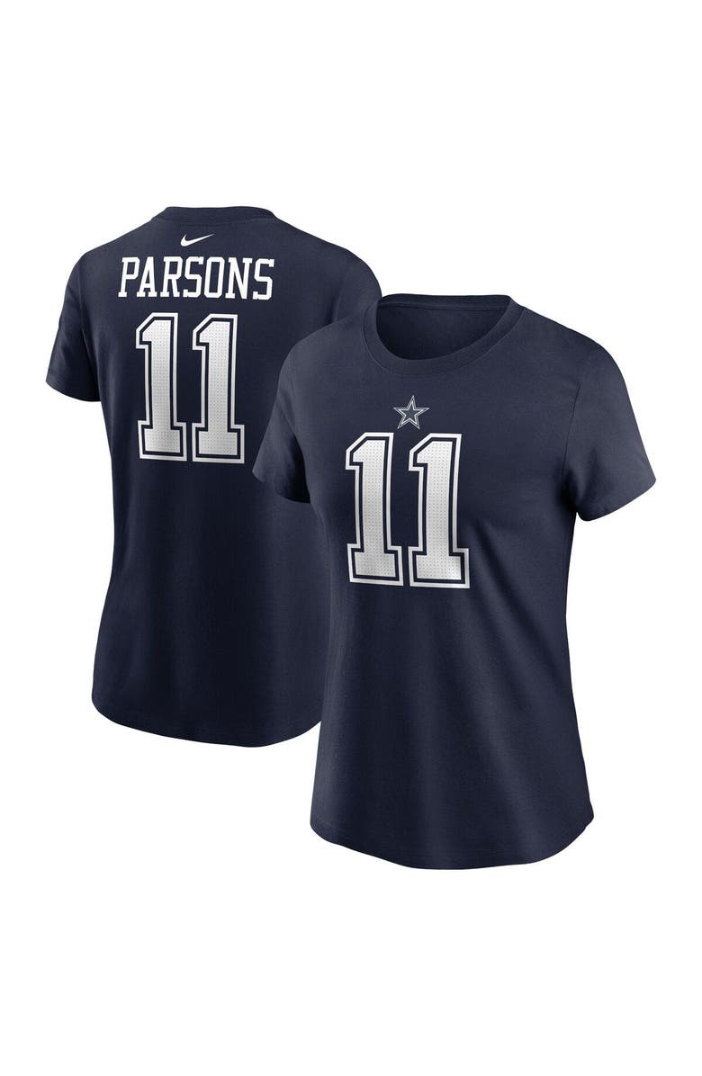 Nike Women's Nike Micah Parsons Navy Dallas Cowboys Player Name & Number T-Shirt, Main, color, 