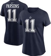 Nike Women's Nike Micah Parsons Navy Dallas Cowboys Player Name & Number T-Shirt