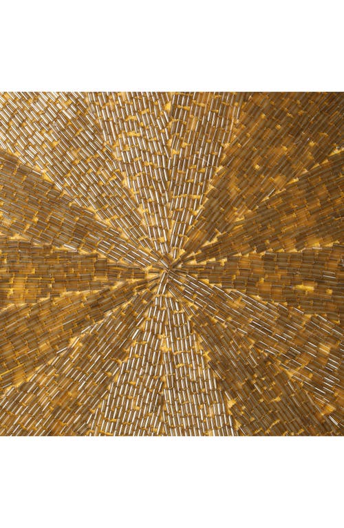 Tiramisu Jewel Beaded Placemat In Gold