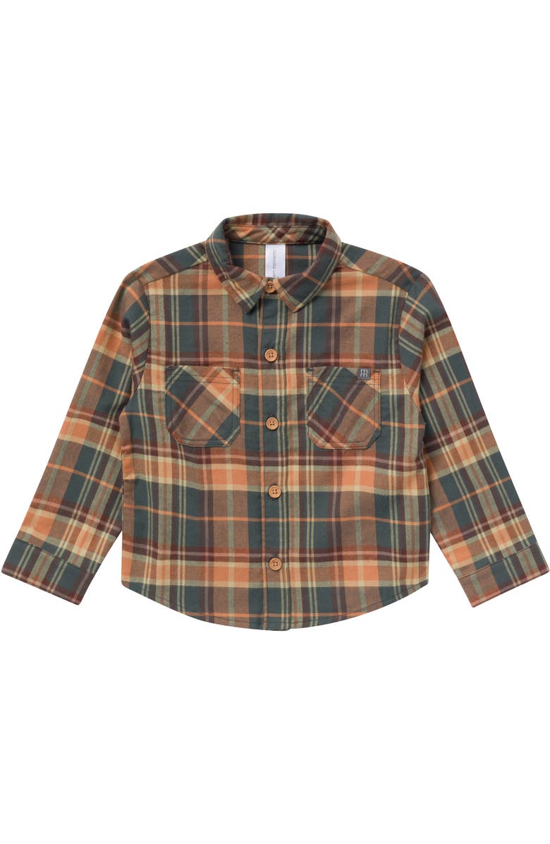 Modern Moments<sup>™</sup> by Gerber Button Down Plaid Shirt and Pant Set, Alternate, color, Brown Plaid