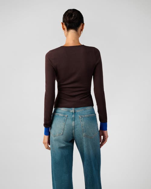 Weworewhat Fine Knit Cardigan In Brown