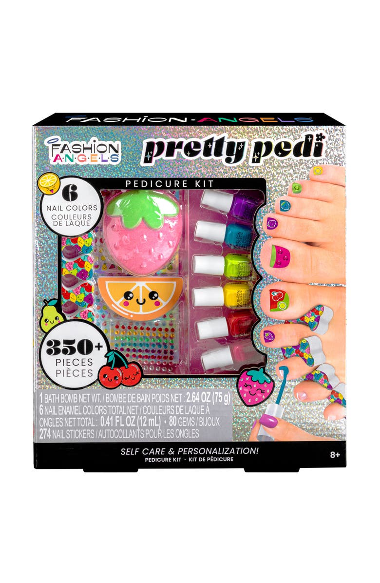 Fashion Angels Pretty Pedi Pedicure Kit Nail Spa Set, Alternate, color, Multicolored