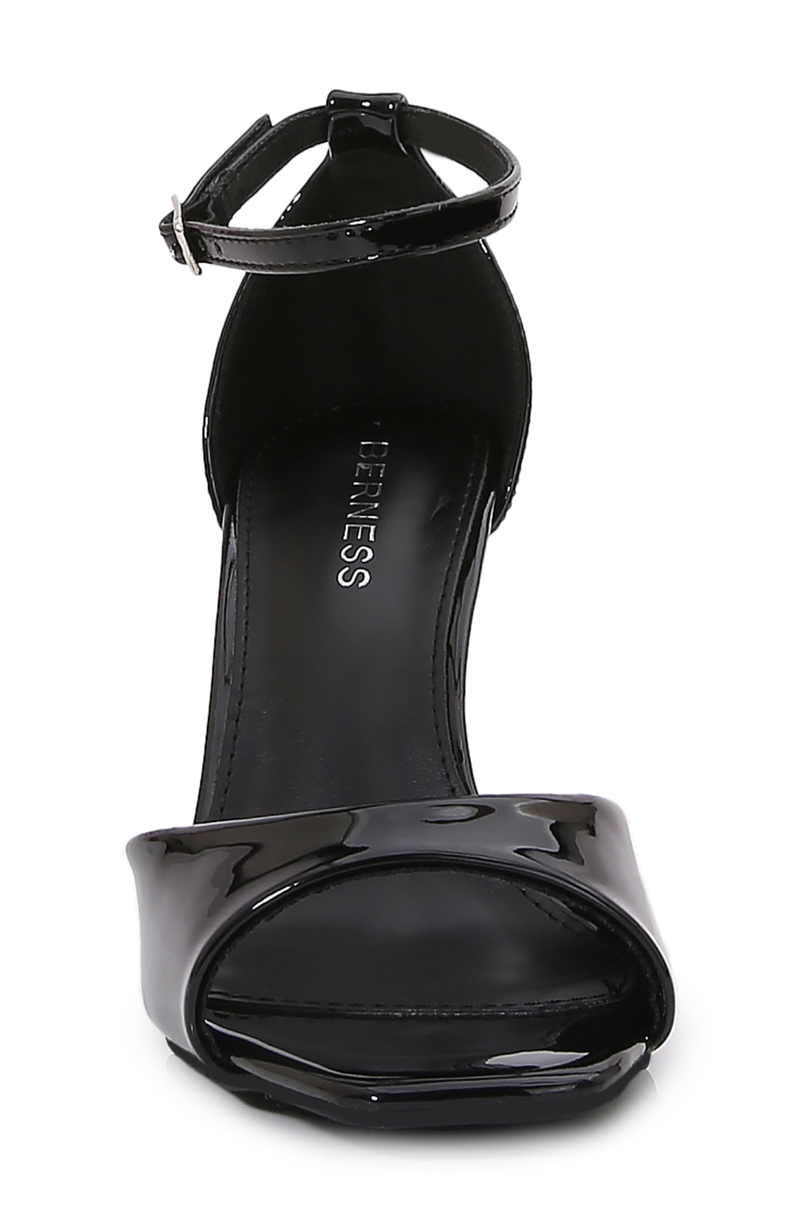 BERNESS <p>Marnie Ankle Strap Sandal (Women)</p>, Alternate, color, Black