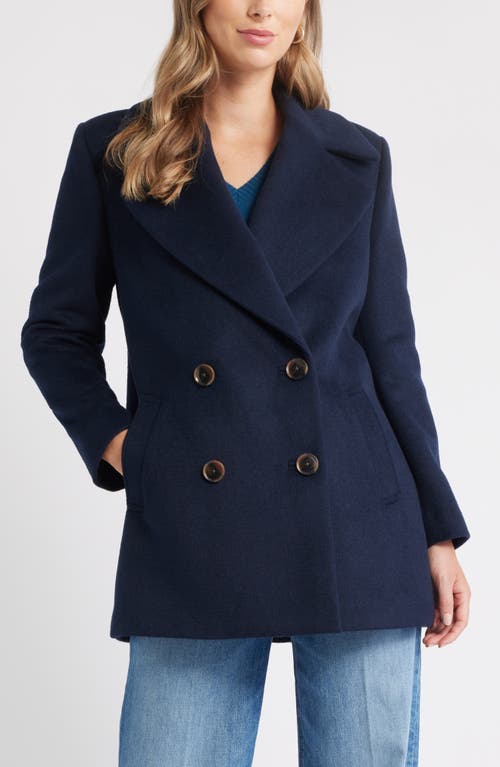 Caslonr Caslon(r) Wool Blend Peacoat In Blue