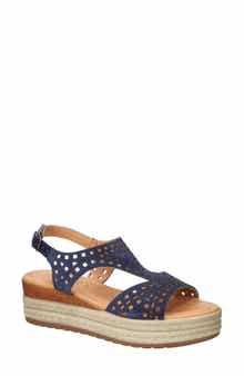 Bella Vita Ann-Italy Perforated Wedge Sandal