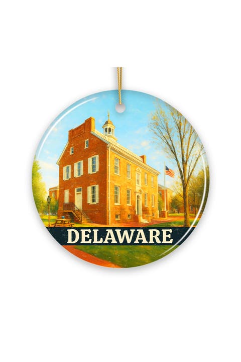Delaware Old State House Colonial Landmark Ornament