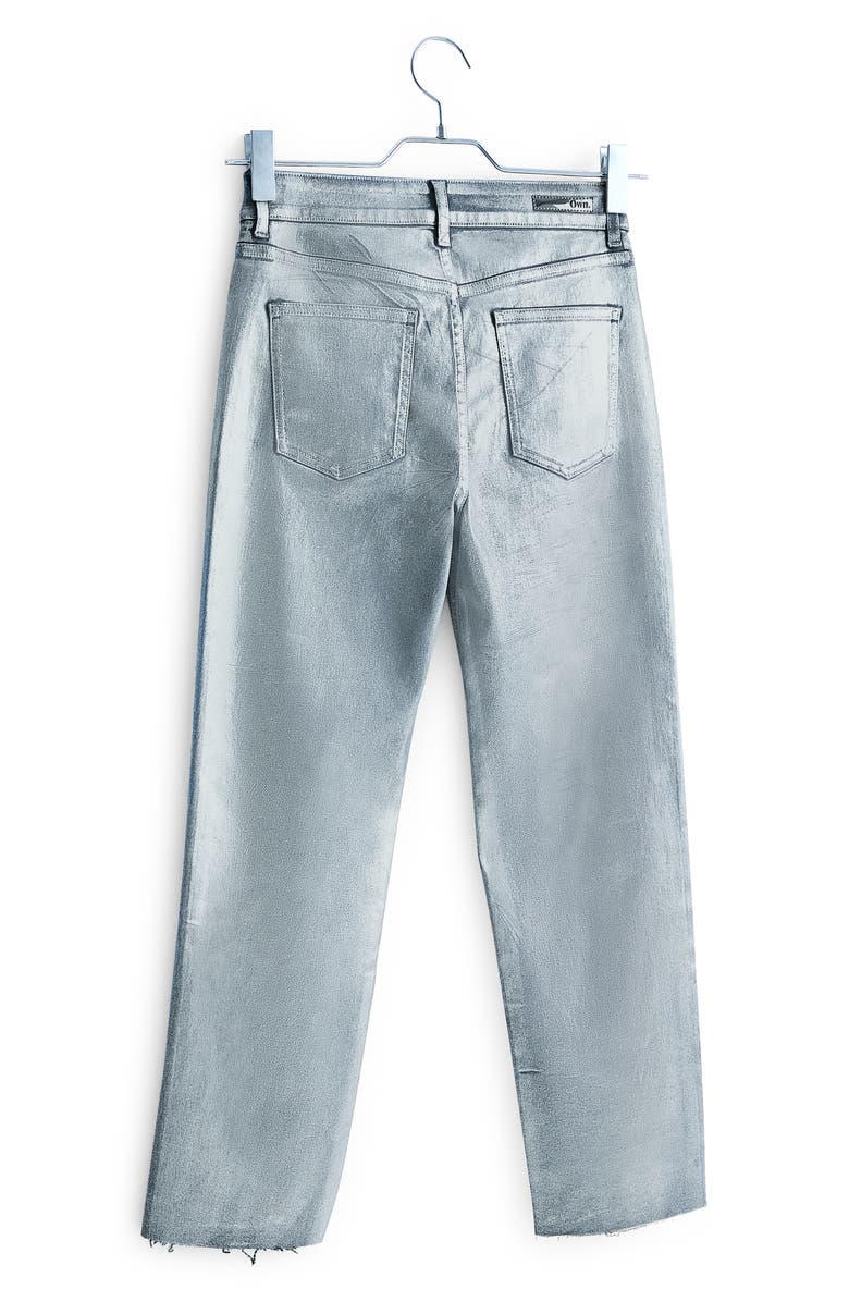 OWN Raw Hem Straight Leg Jeans, Alternate, color, 