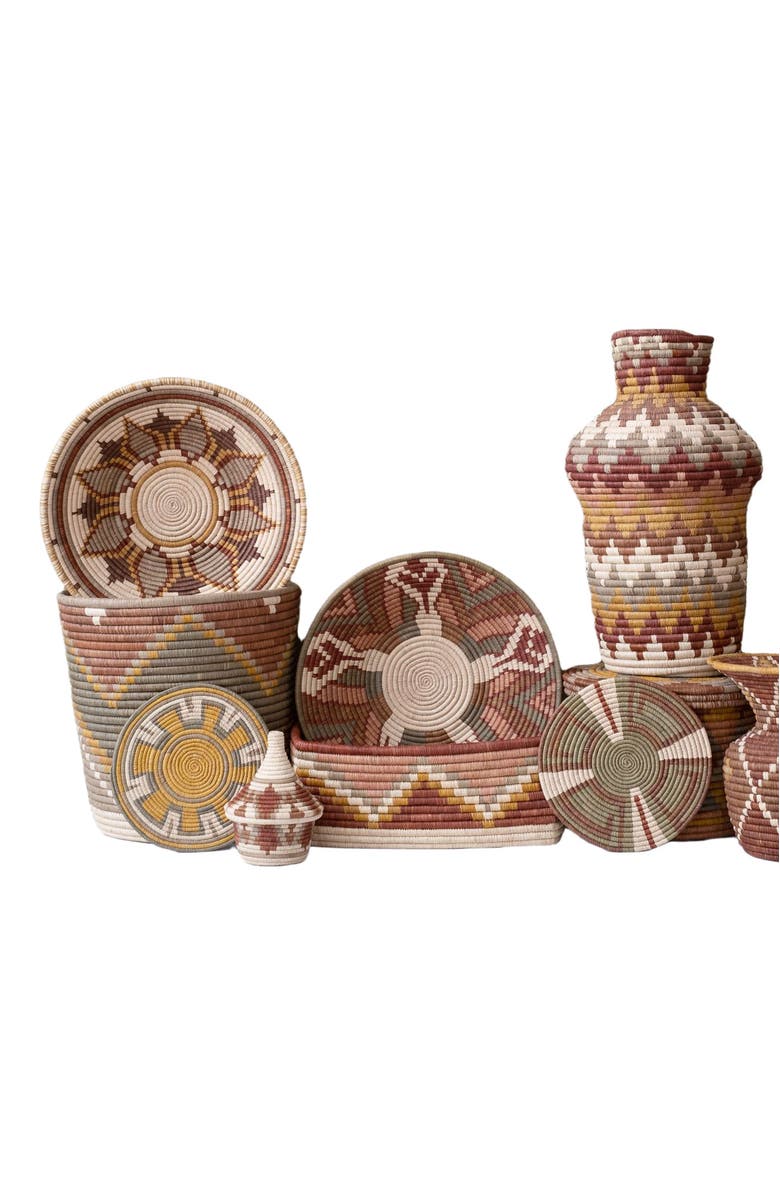 Maadili Collective Zig Zag Rectangle Basket, Alternate, color,