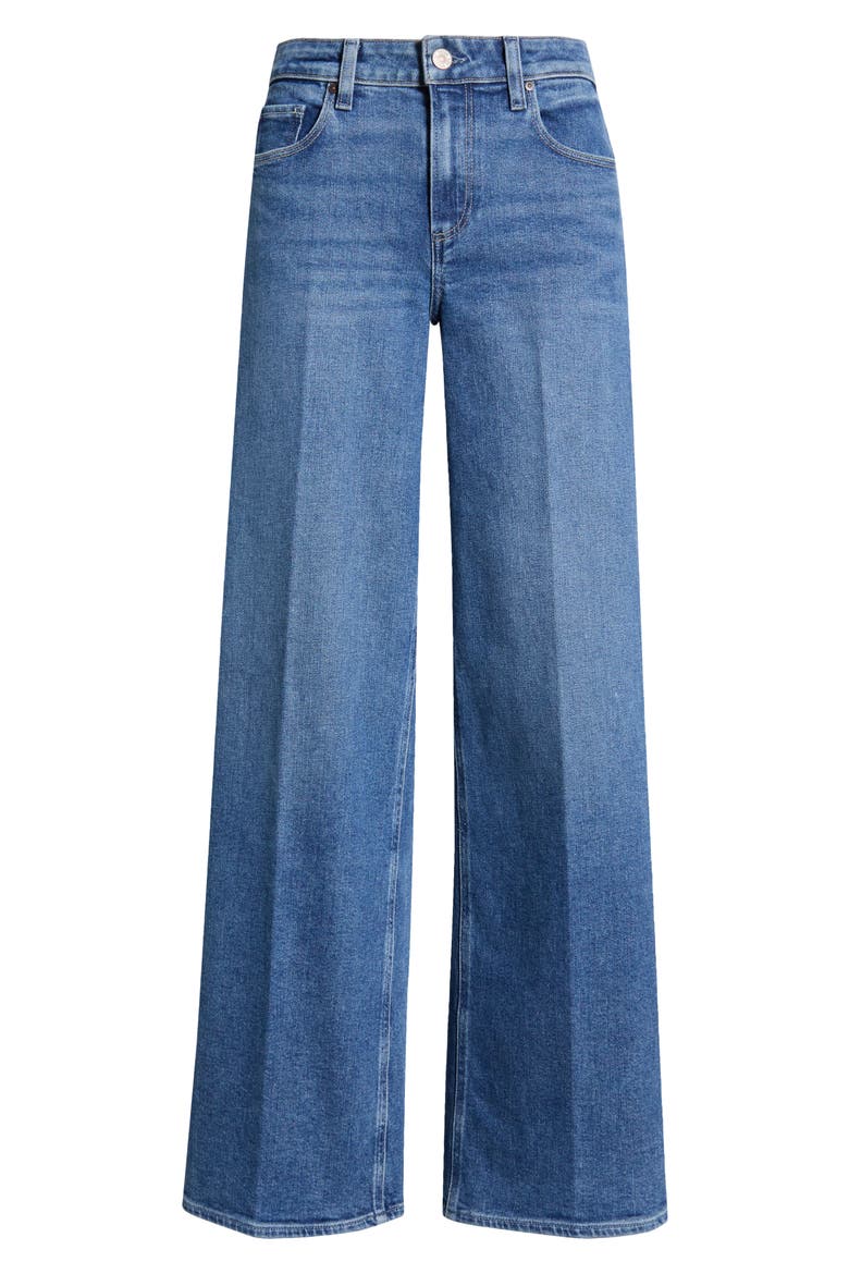 Tatum High Waist Wide Leg Jeans, Alternate, color, SAINTMARTN