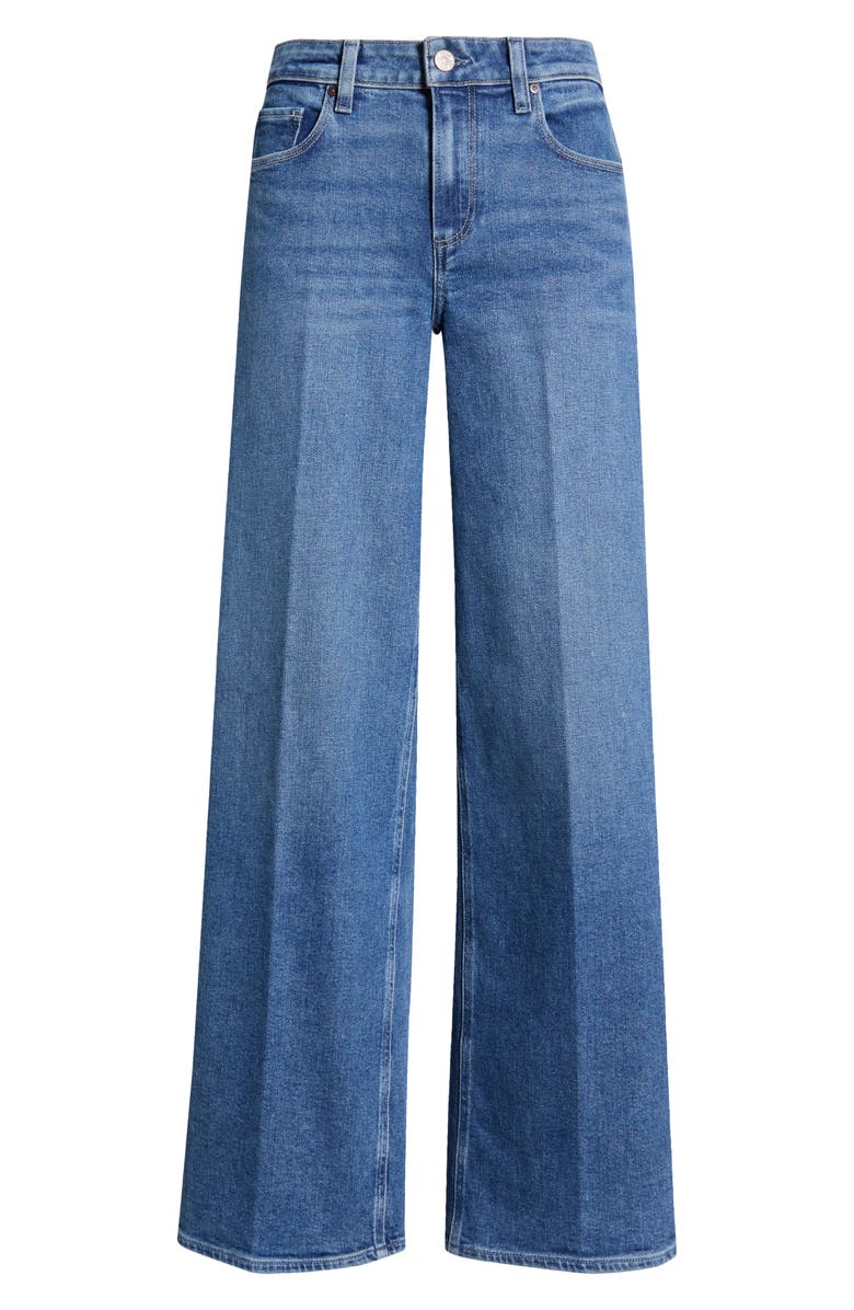 PAIGE Tatum High Waist Wide Leg Jeans, Main, color, Saintmartn