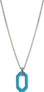 Degs & Sal Men's Ovale Pendant Necklace