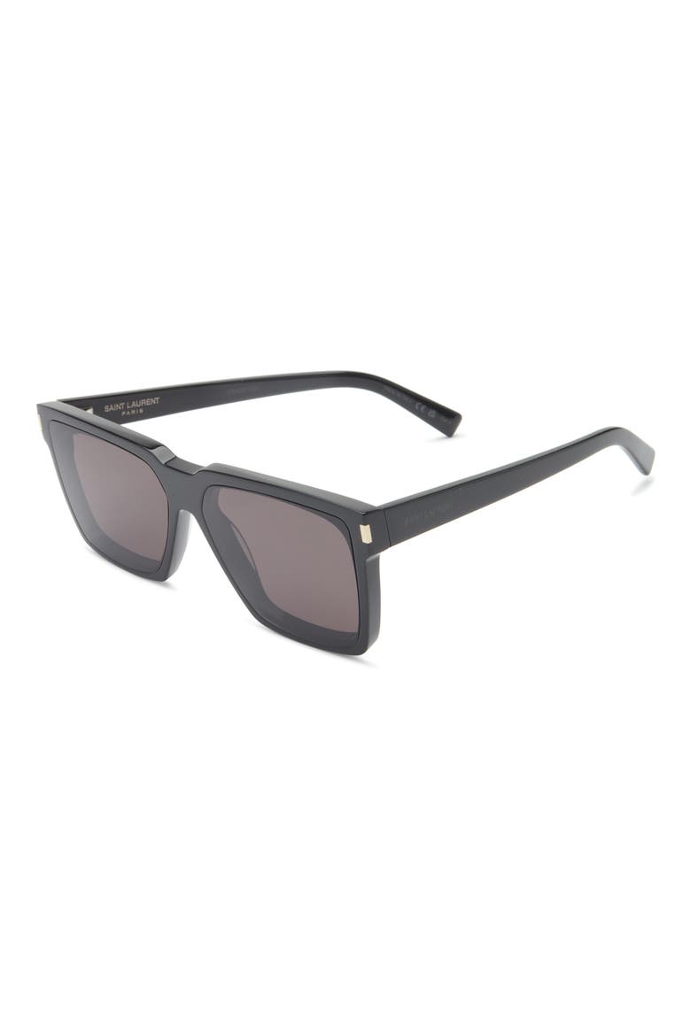 59mm Square Sunglasses, Alternate, color, BLACK BLACK GREY