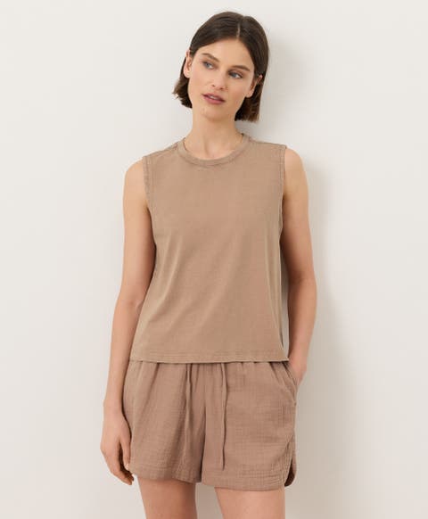 Organic Cotton Vintage Jersey Relaxed Tank