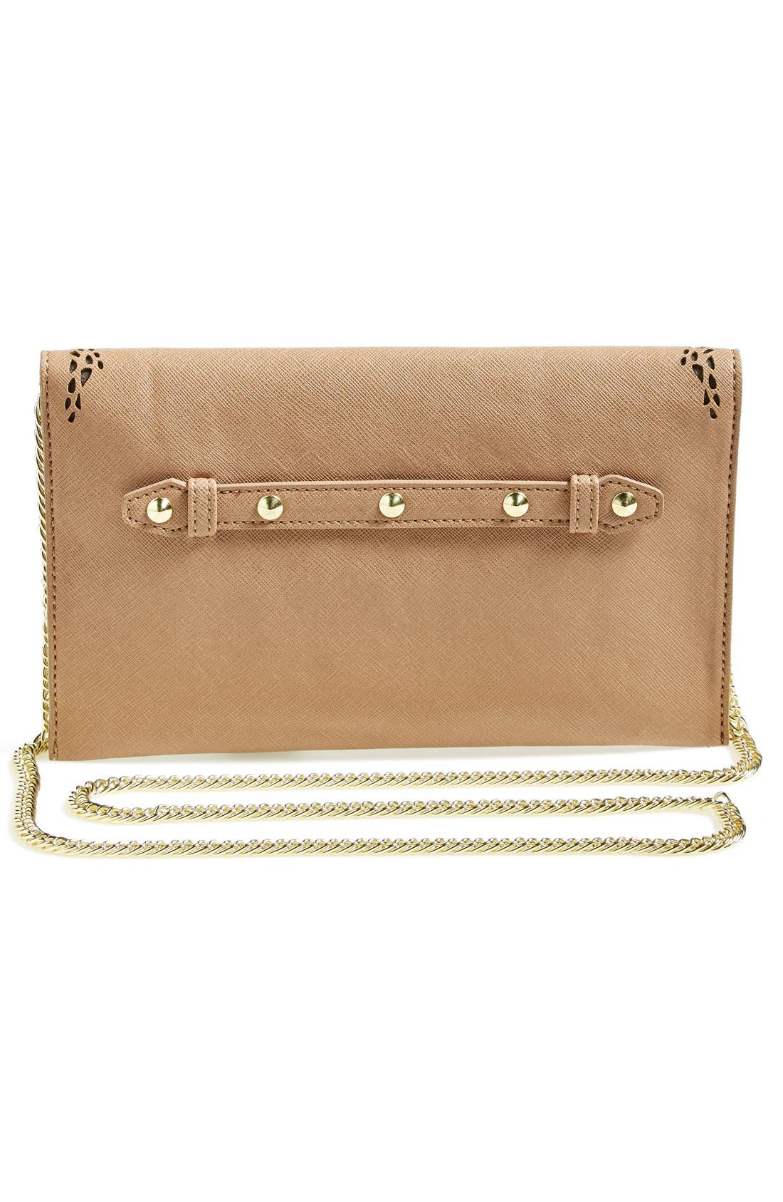 Danielle Nicole Danielle 'Adeline' Laser Cutout Clutch, Main, color, 
