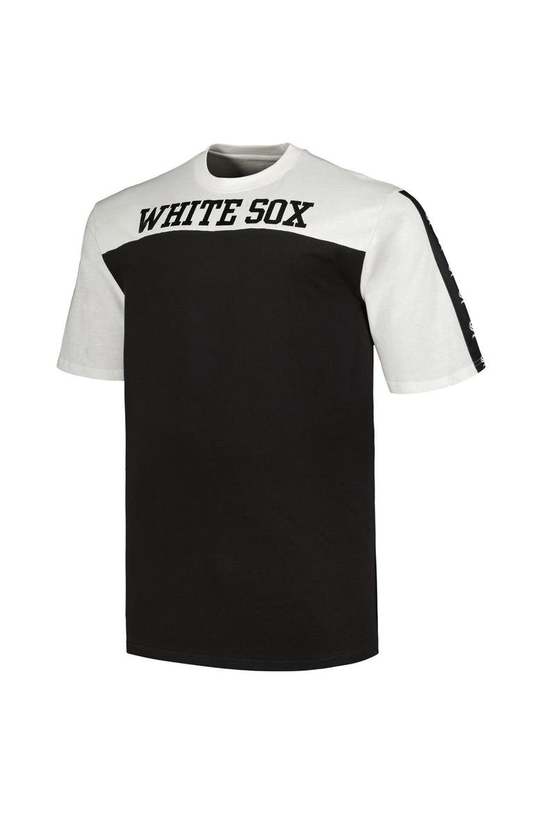 Men's Profile White/Black Chicago White Sox Big & Tall Yoke Knit T-Shirt, Alternate, color, White