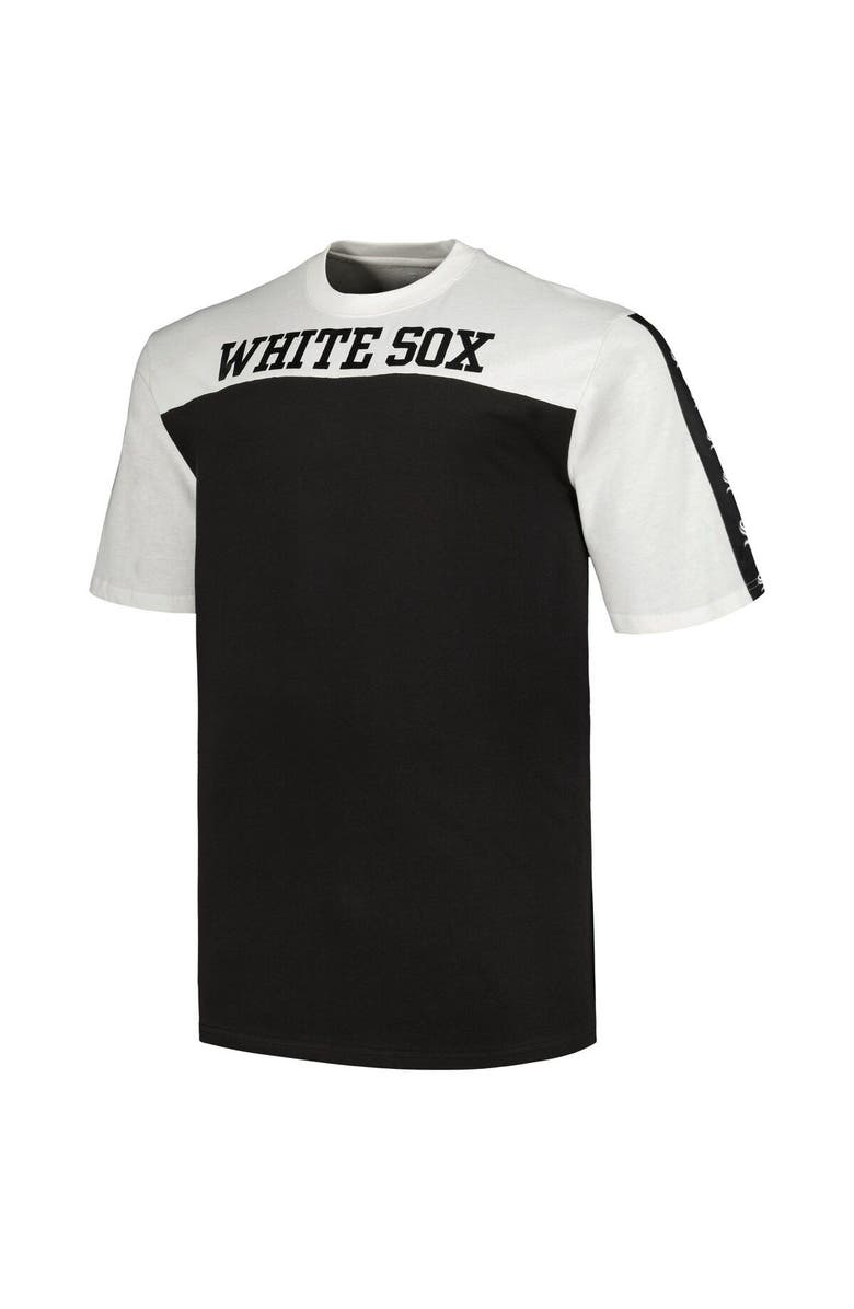 PROFILE Men's Profile White/Black Chicago White Sox Big & Tall Yoke Knit T-Shirt, Alternate, color, White