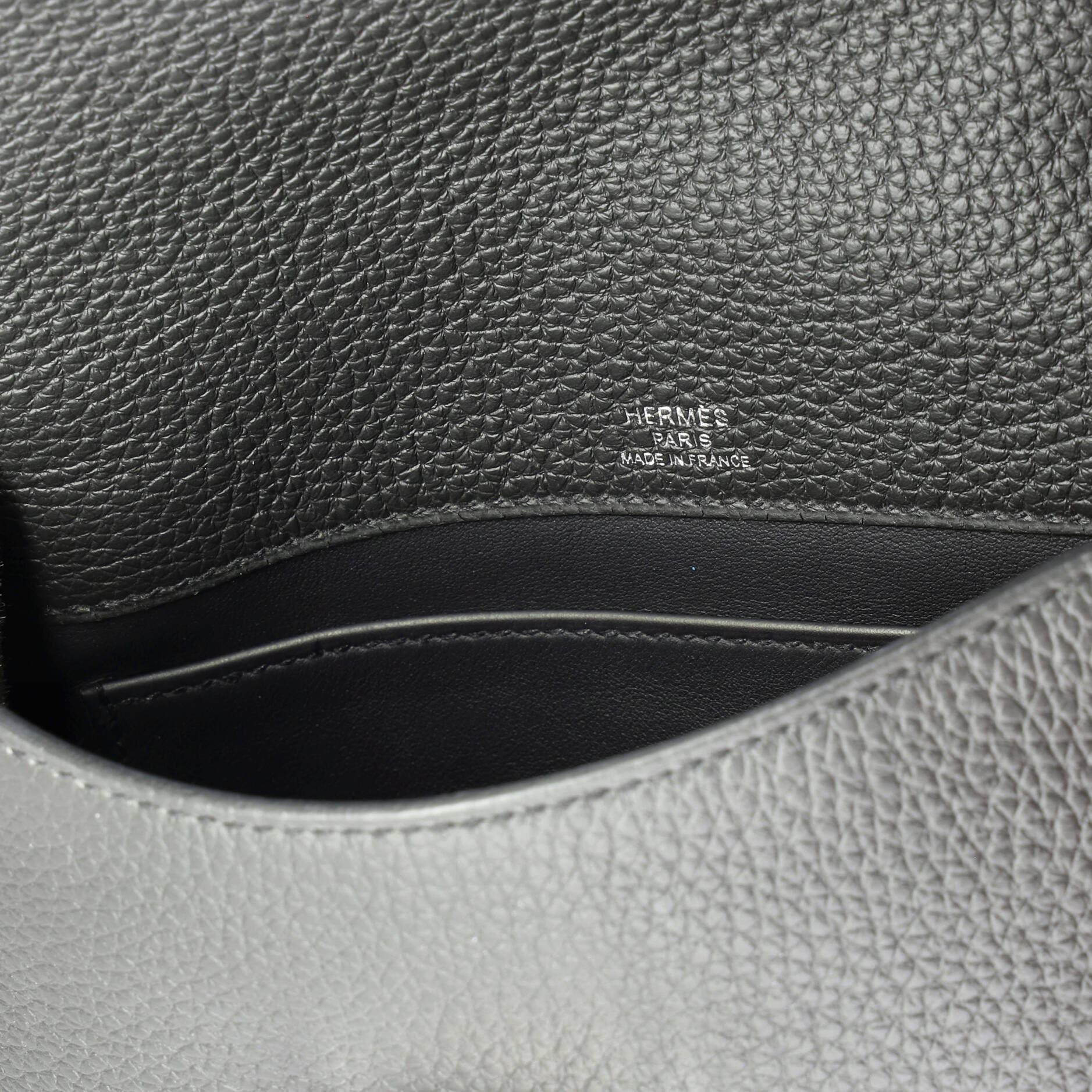 Pre-Owned Hermes Sac a Depeches Messenger Bag Togo 21, Alternate, color, Plomb