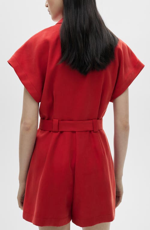 Mango Combi-short Ceinture Rouge - Femme - M - In Red