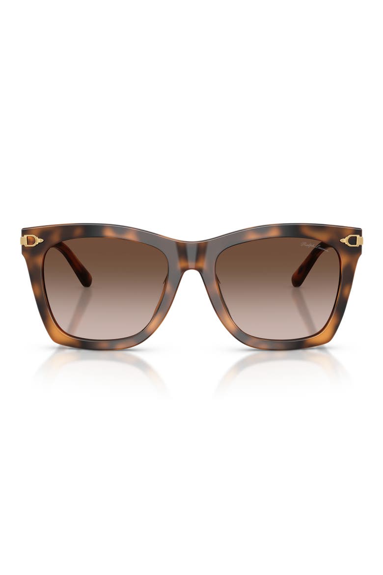 54mm Square Sunglasses, Main, color, HAVANA / GRADIENT BROWN