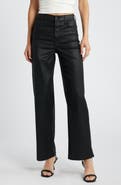HIDDEN JEANS Coated Wide Leg Dad Jeans