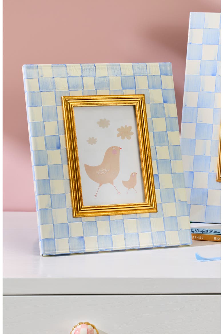 Sky Check 5" x 7" Picture Frame, Alternate, color, BLUE