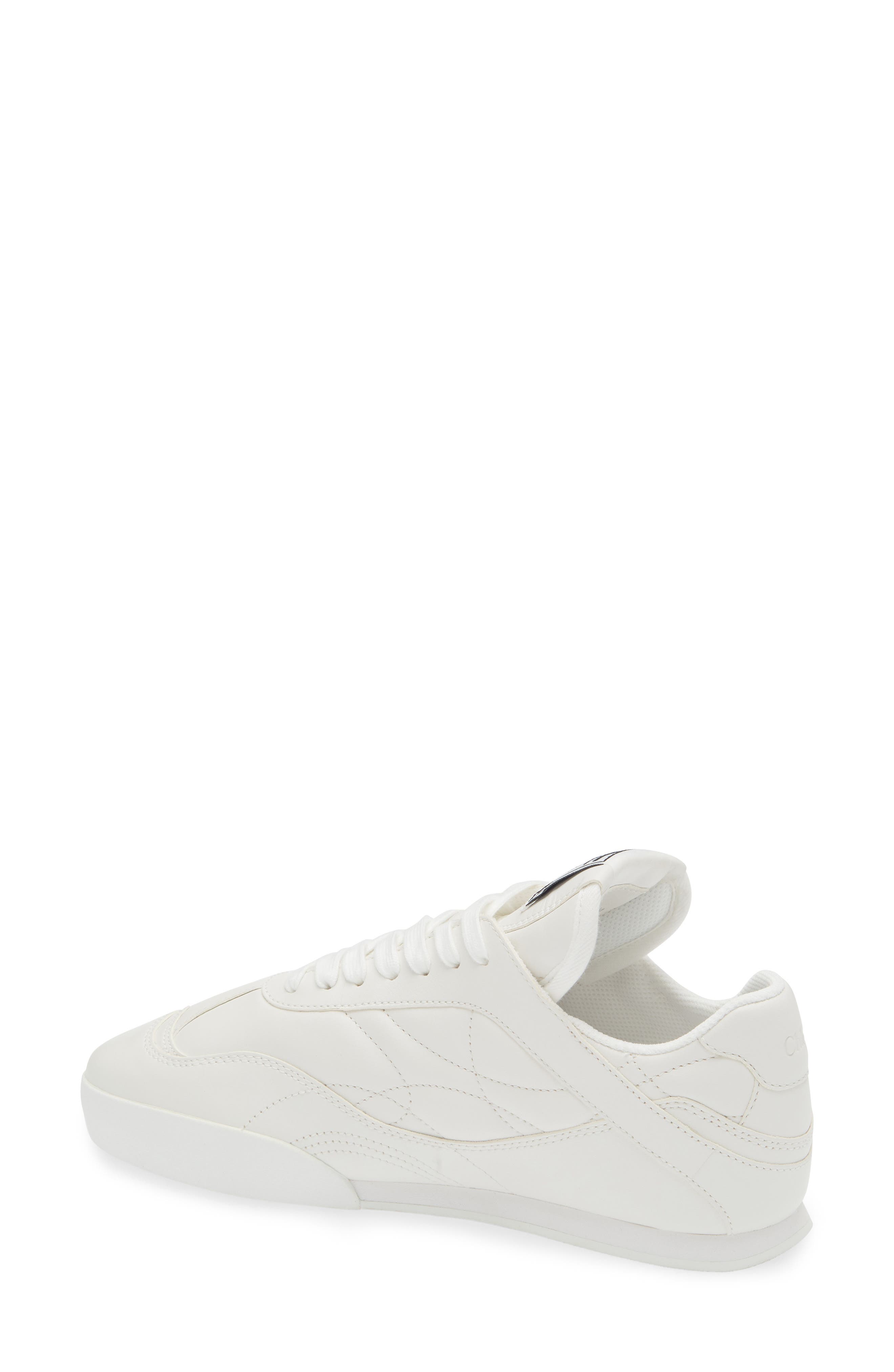 Chloé Kick Leather Sneaker, Alternate, color, White