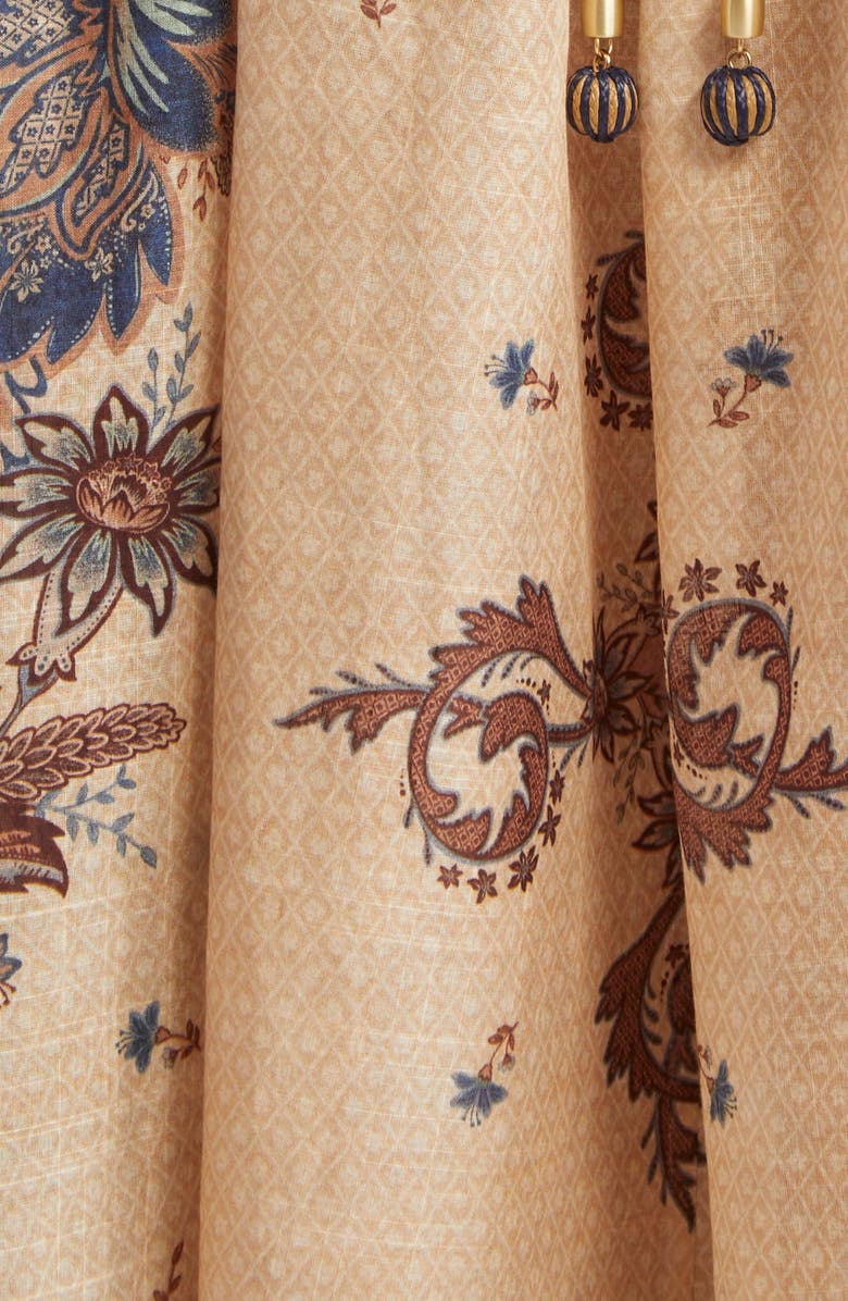 Zimmermann Ascension Paisley Floral Halter Neck Maxi Dress, Alternate, color, Blue/ Cream Indienne Floral