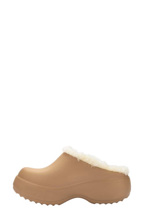 MELISSA MELISSA FREE FLUFFY FAUX FUR LINED CLOG