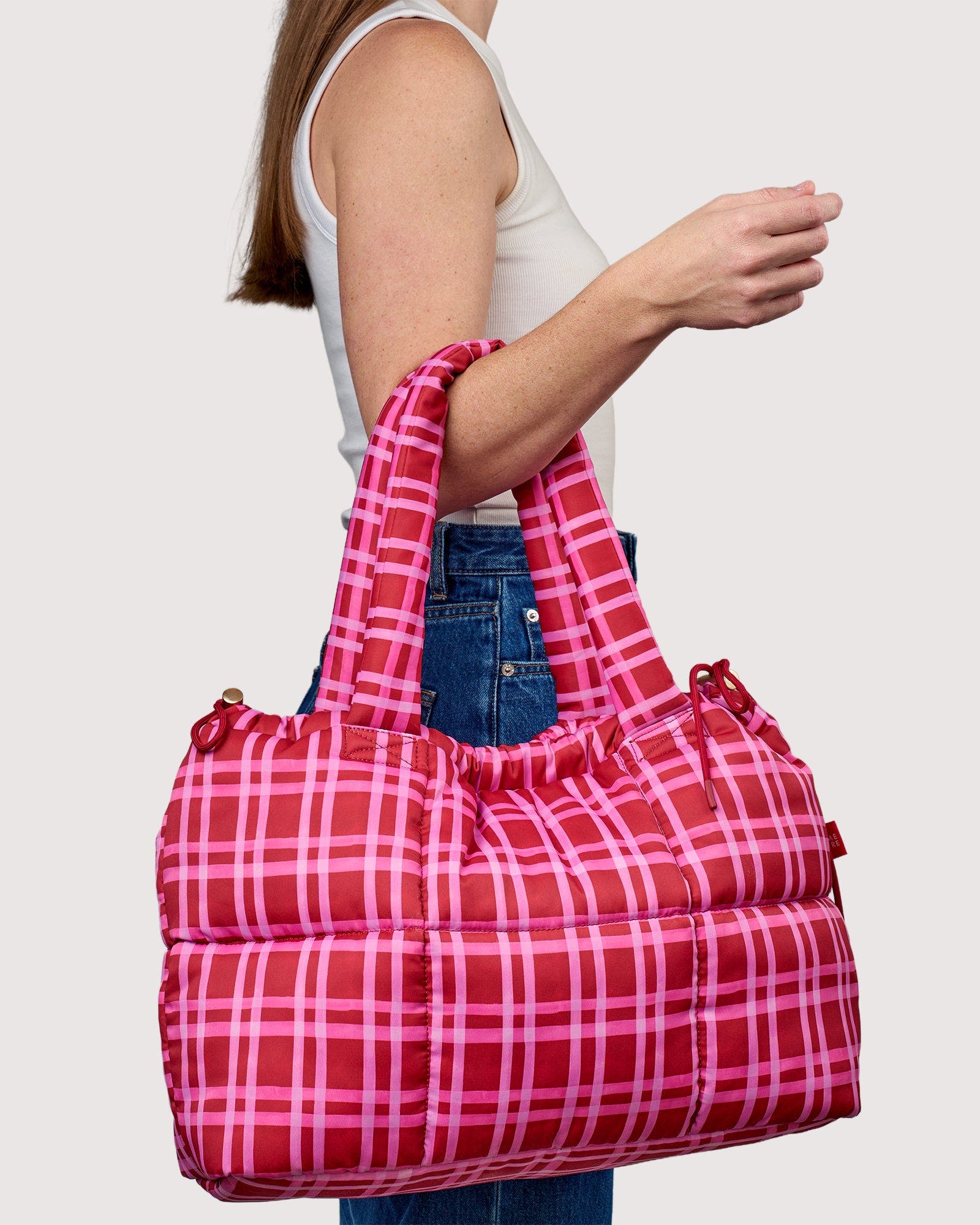 Raspberry Lemonade Marshmallow Midi Tote, Alternate, color, Raspberry Lemonade Pink
