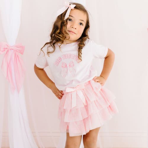 Sweet Wink Ballet Bow Tiered Tutu In Ballet Pink