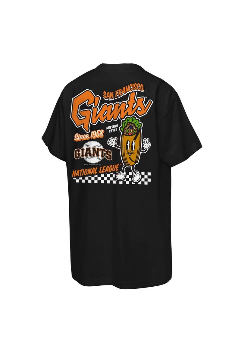 Youth Mitchell & Ness  Black San Francisco Giants Cooperstown Concession T-Shirt, Alternate, color, Black
