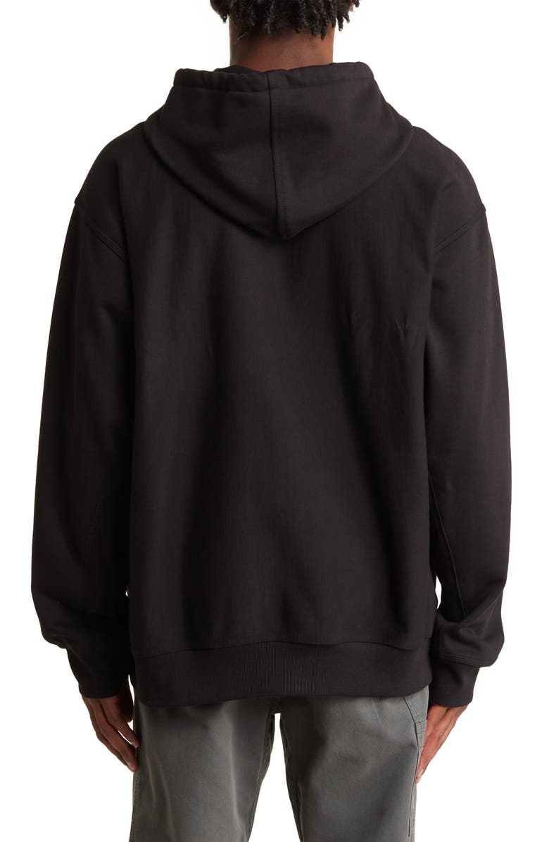 Carhartt Work In Progress Logo Hoodie, Alternate, color, Black