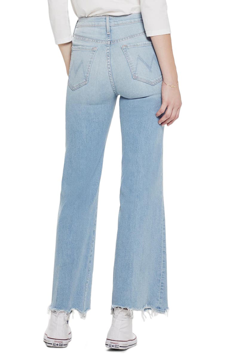 MOTHER The Tomcat Roller High Waist Chew Hem Jeans, Alternate, color, 