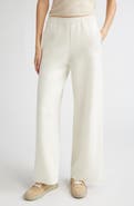 Eleventy Cashmere Blend Wide Leg Pants