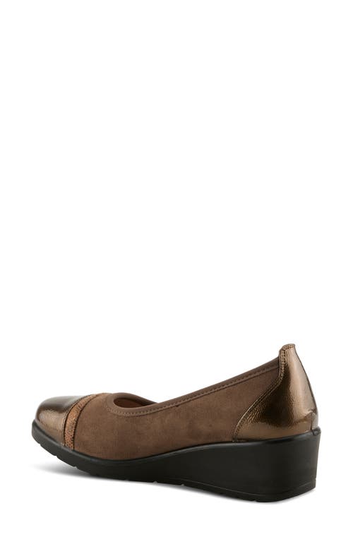 Flexus By Spring Step Macadi Cap Toe Platform Wedge Pump