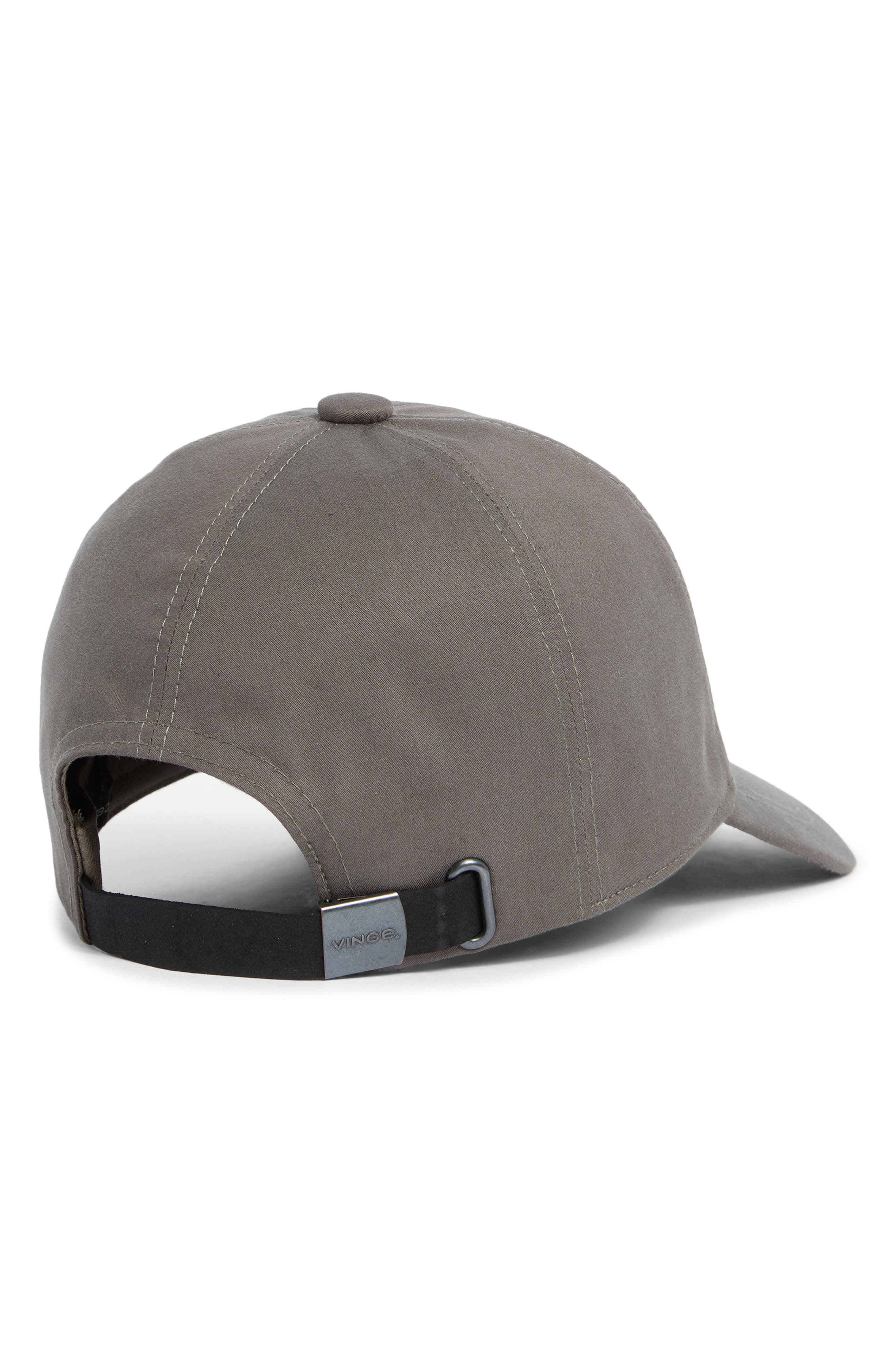 Vince Lux Adjustable 6-Panel Cotton Gabardine Baseball Cap (Men