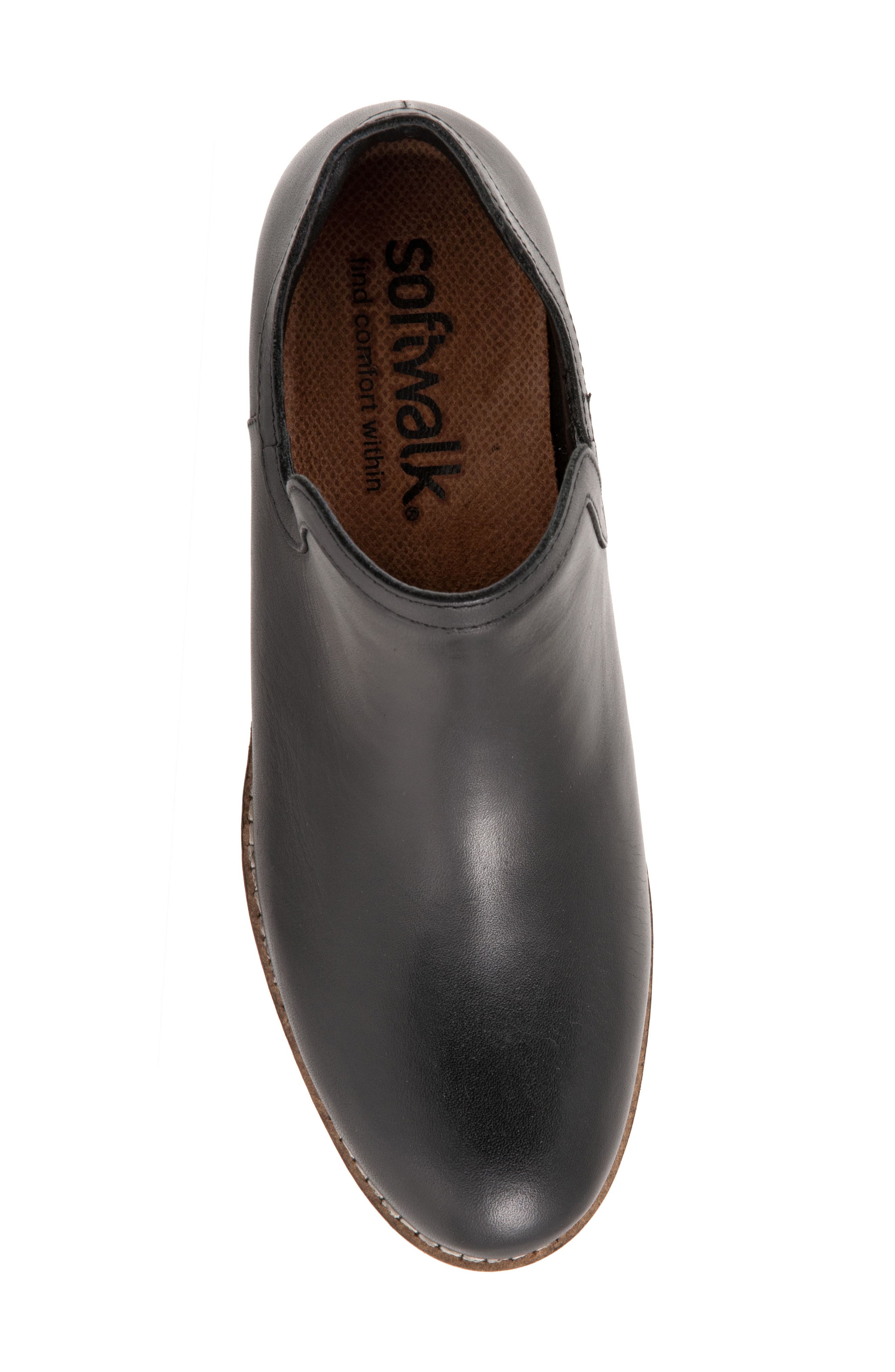 SoftWalk<sup>®</sup> Woodbury Leather Bootie, Alternate, color, 
