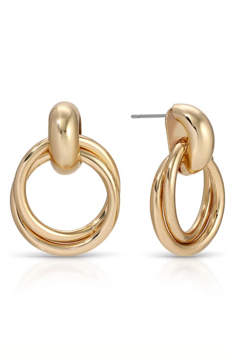 Interlocking Duo Stud Earrings